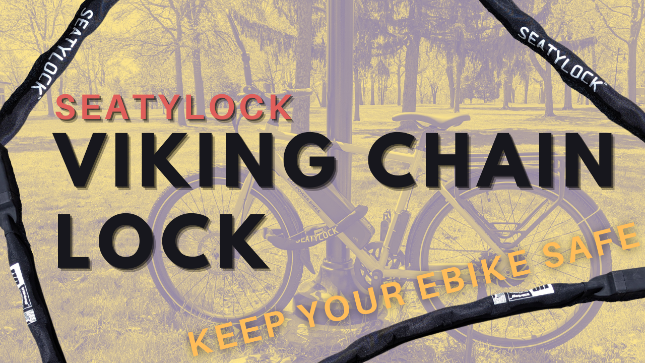 Seatylock Viking - Lucchetto A Catena Per Bicicletta Con Chiave, Magnetico, Brevettato, Con Classificazione Oro, Resistente, Antifurto, Smart Ultra Security (89 Cm
