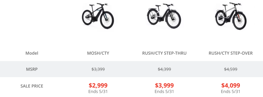 ebike memorial day sale