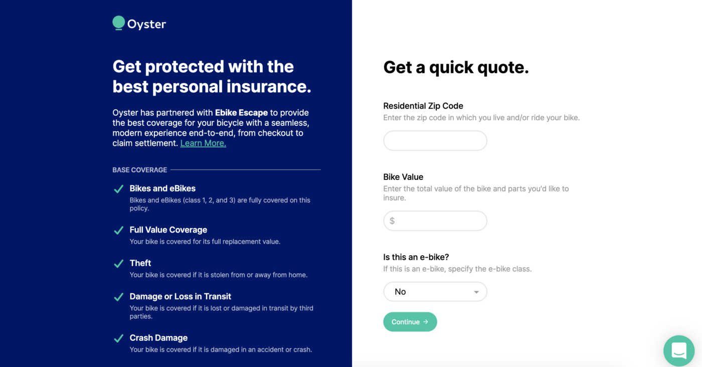 Oyster Review Full Ebike Insurance Coverage! Ebike Escape