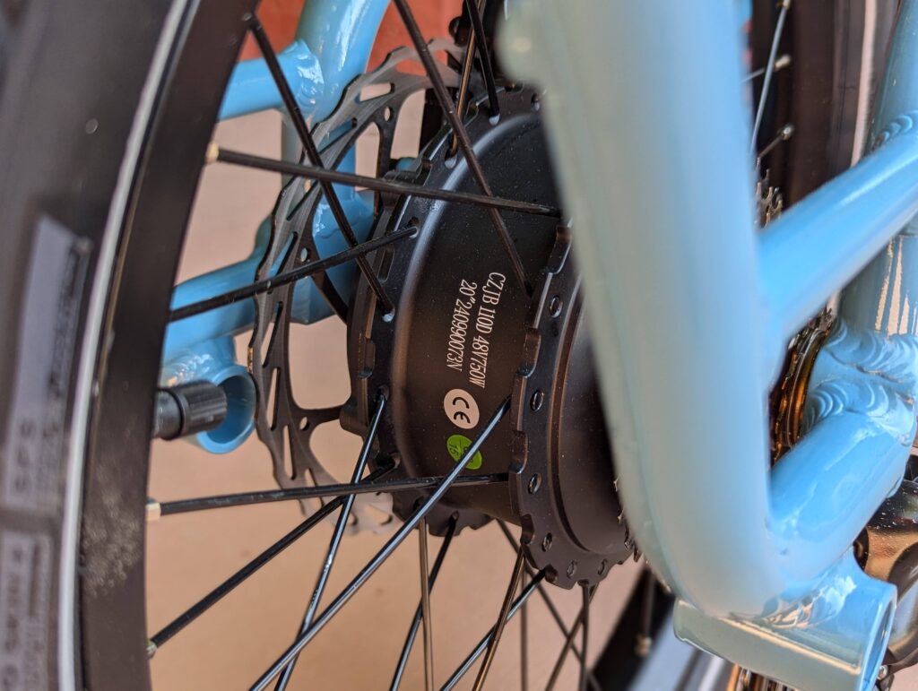 48V 750W motor with M24 stealth technology on the Lectric XPedition 2.0