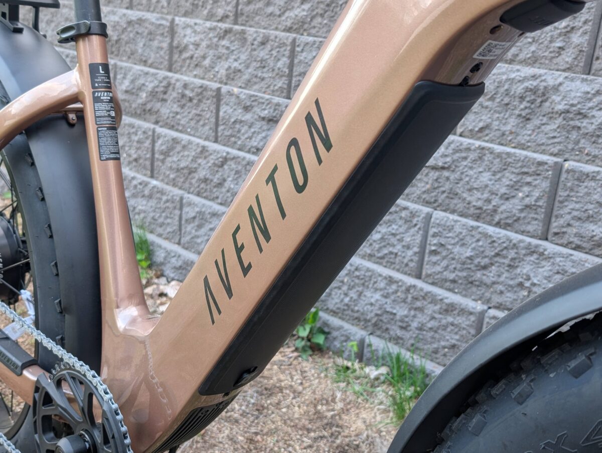 36V 20Ah Cross Compatible Battery on the Aventon Aventure 3