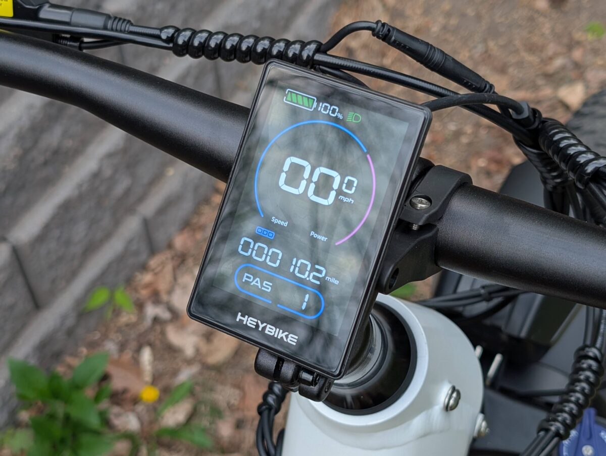 Color LCD Display on the Heybike Alpha