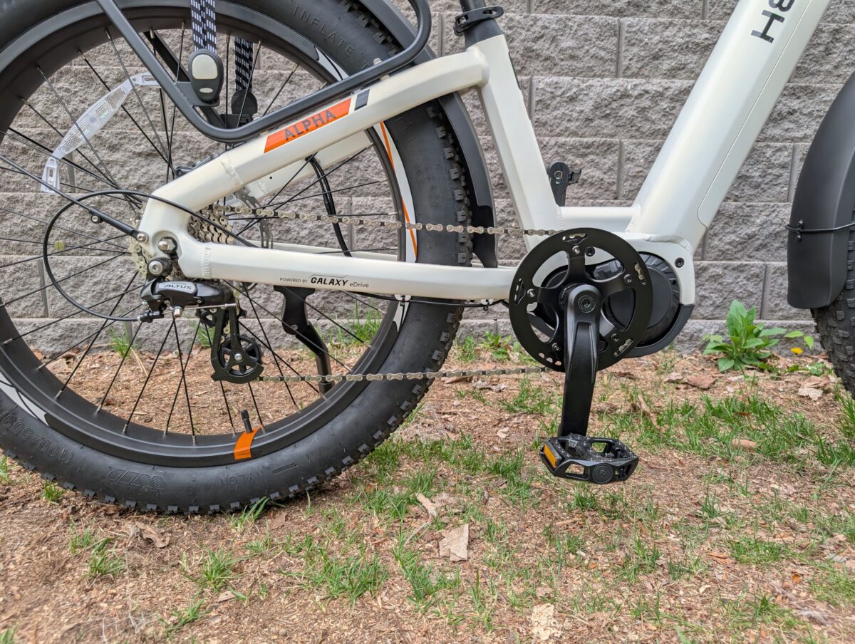 8-speed Shimano Altus Drivetrain on the Heybike Alpha