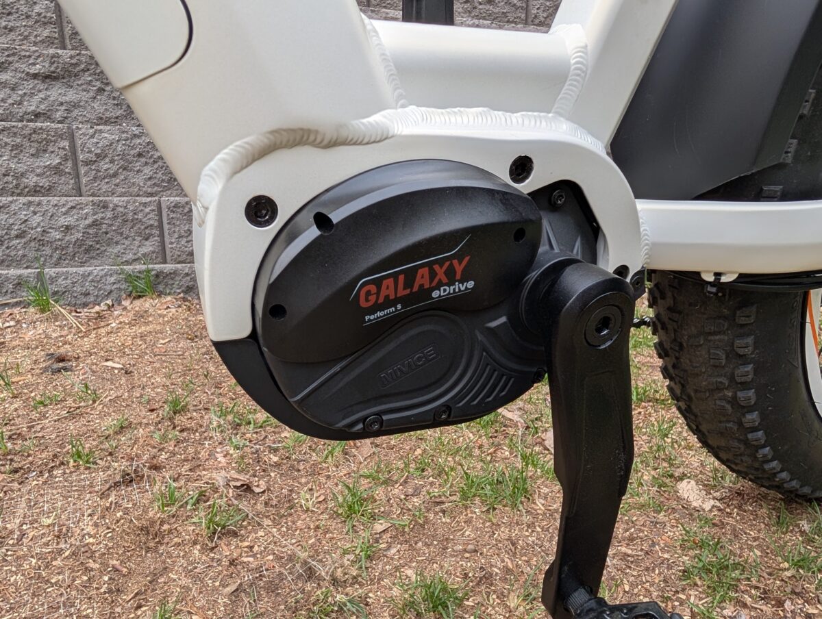 500W Mivice MidDrive Motor with Heybike Galaxy eDrive System on the Alpha