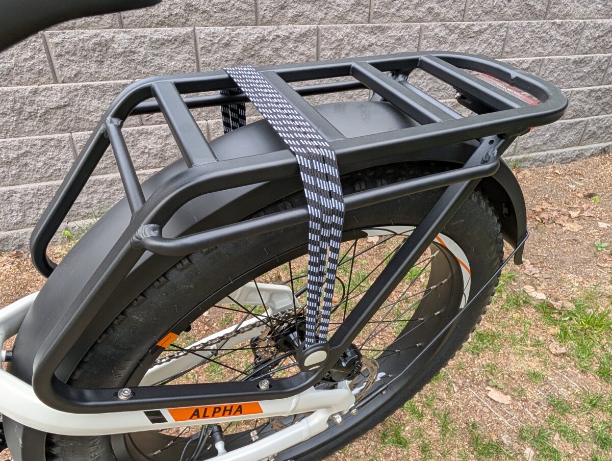 Heybike Alpha Rack with Pannier Hangers and Included Cargo Straps