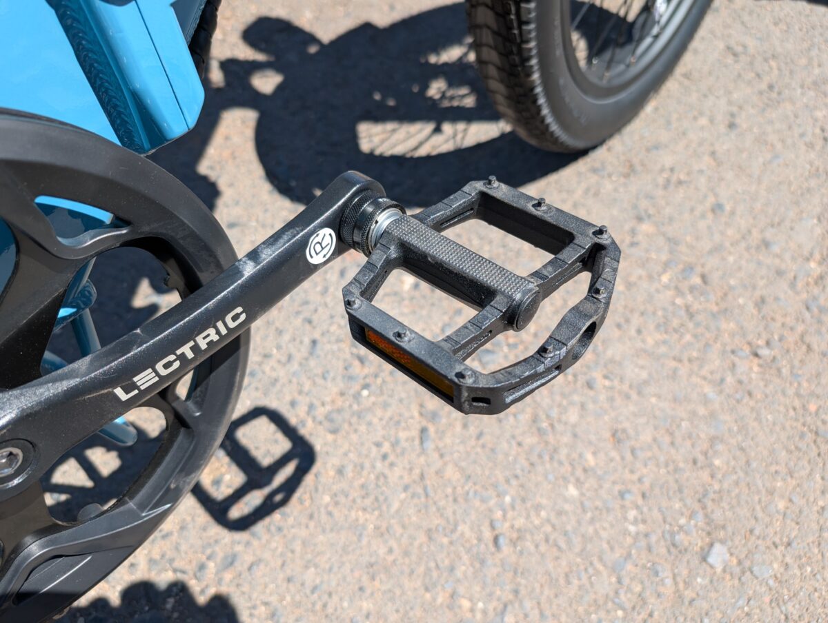 Easy To Use Quick Release Pedals on the Lectric XP 4