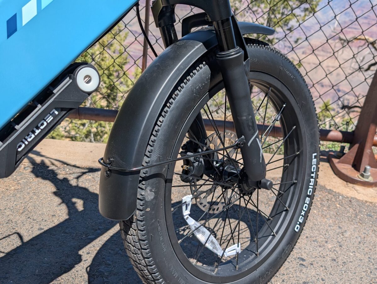 Included Plastic Fenders on the Lectric XP 4