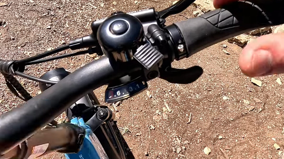 Shimano Trigger Shifter on the Lectric XP 4