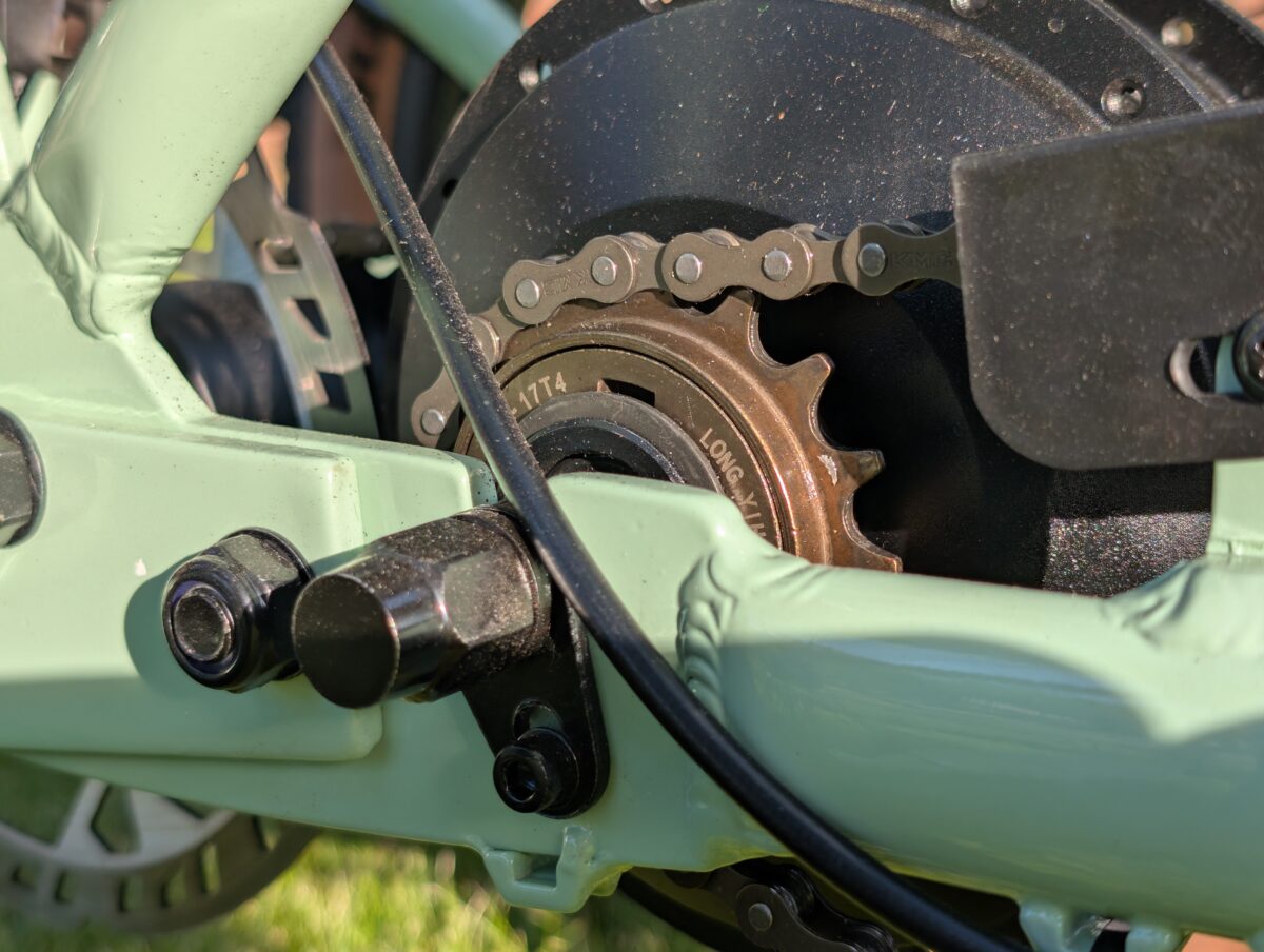 17T Sprocket on Both Sides of the Boca Rev motor from Retrospec