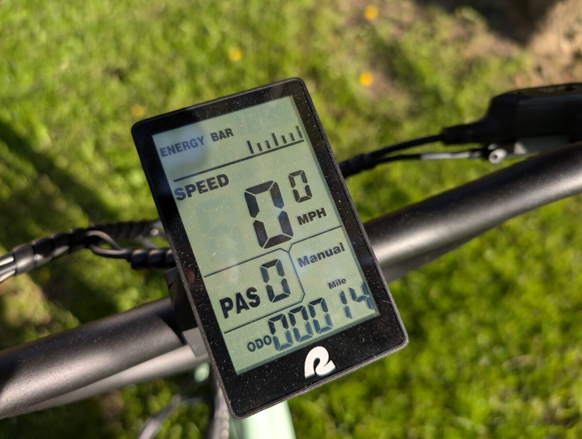 Retrospec Boca Rev Black and White Backlit LCD Display