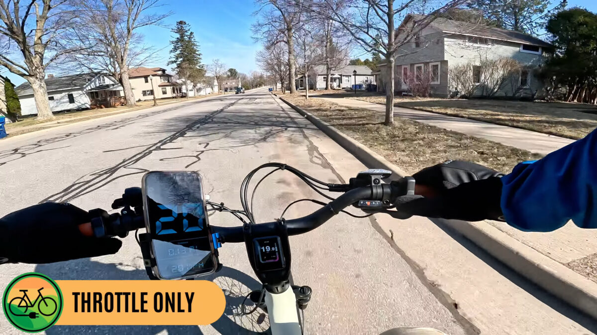 Throttle-only Acceleration to 20 mph Urtopia Joy Carbon