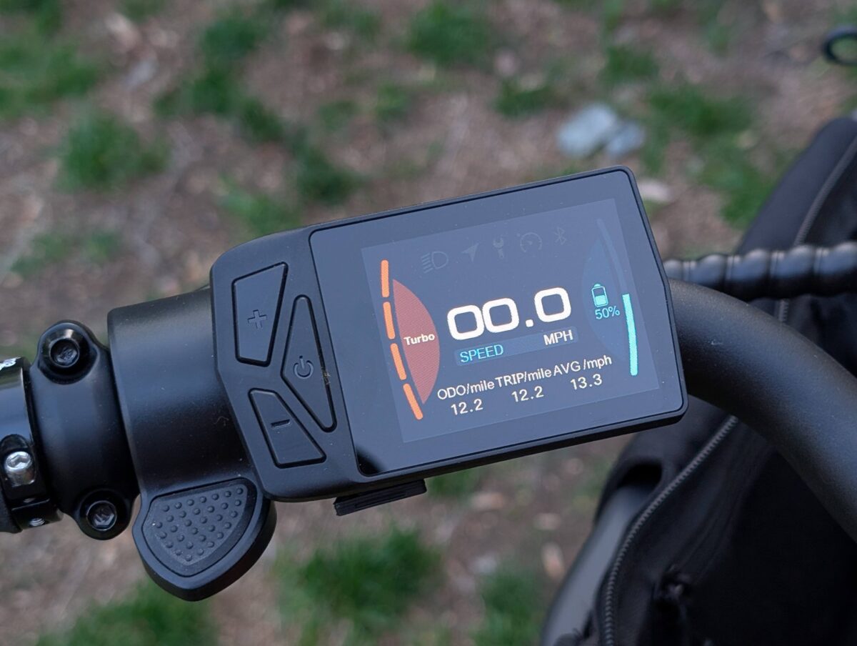 Color LCD Display with Controls on the Euphree Solar Sparrow