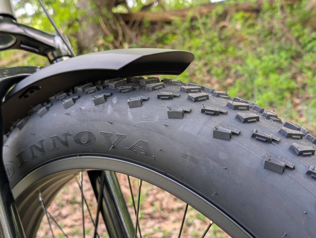 Innova 26X4-in Knobby Tires on the Aventon Aventure M