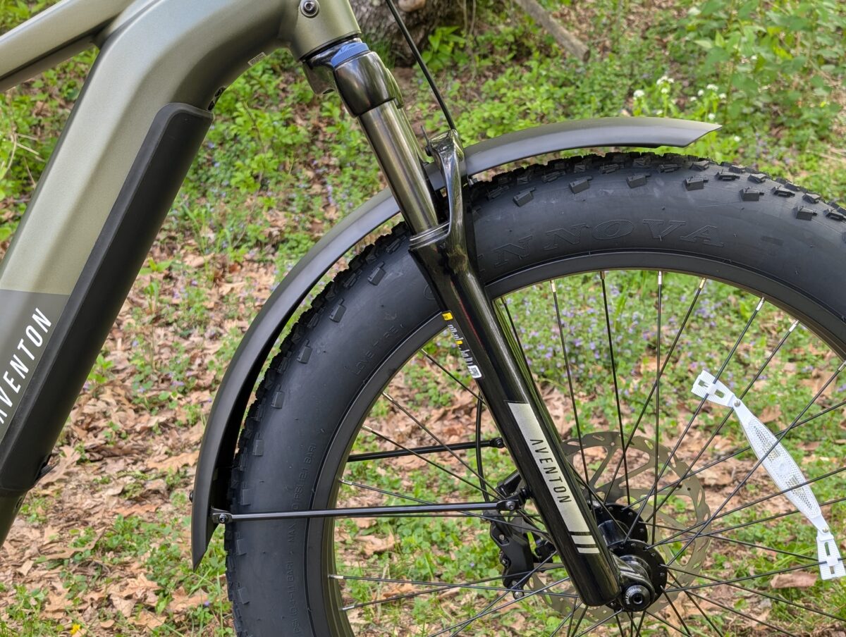 Zoom Coil Suspension on the Aventon Aventure M