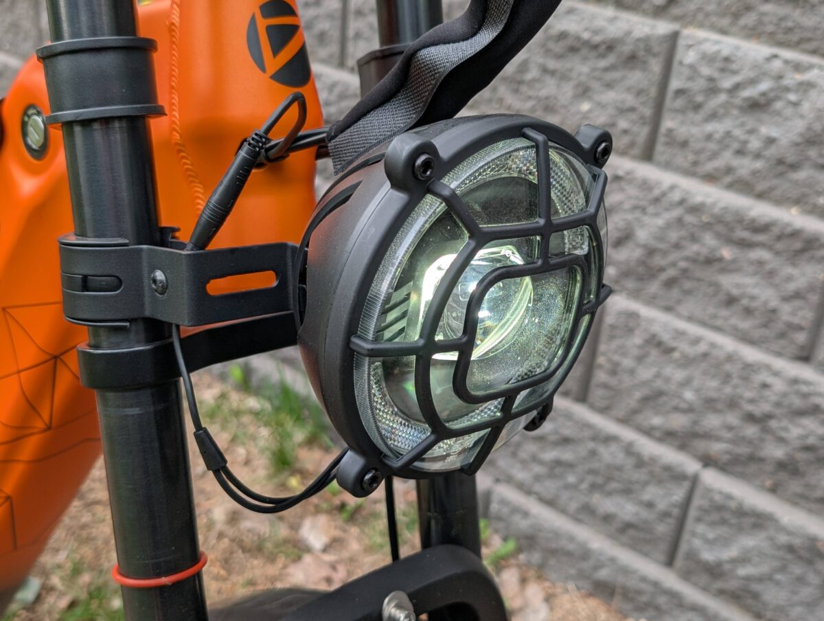 1000 Lumen Headlight on the Cyrusher Kommoda 2.0