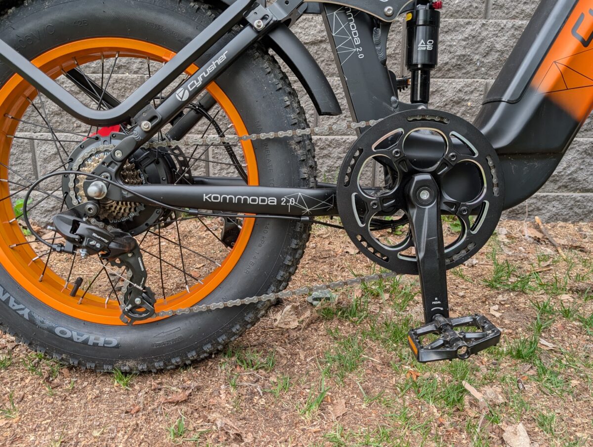 Cyrusher Kommoda 2.0 Drivetrain, 52T Chainright, 14-28T Cassette, Shimano Tourney Derailleur