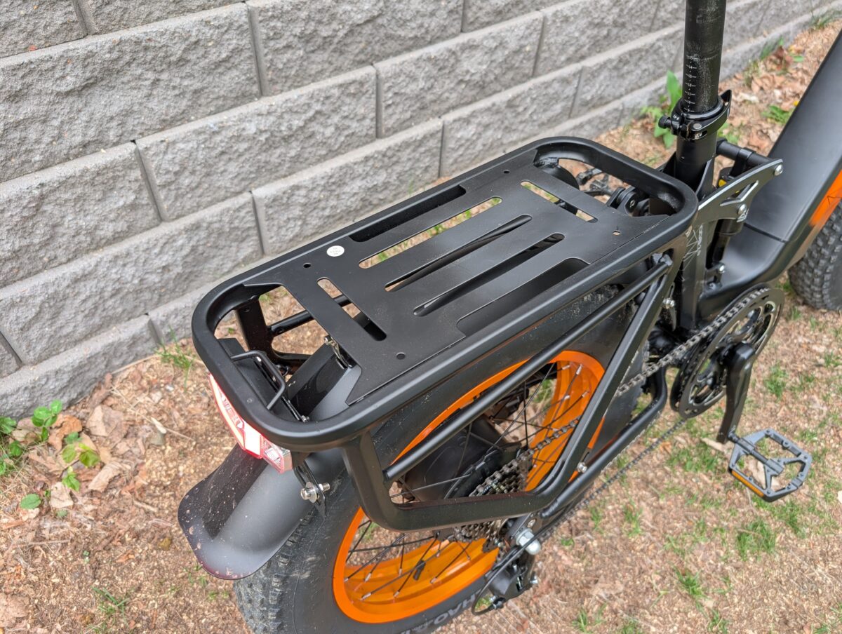 Included Rear Rack on the Cyrusher Kommoda 2.0