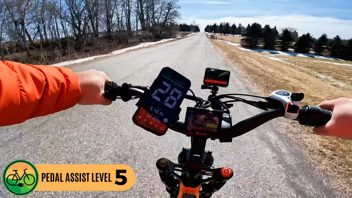 28 mph pedaling on the Cyrusher Kommoda 2.0