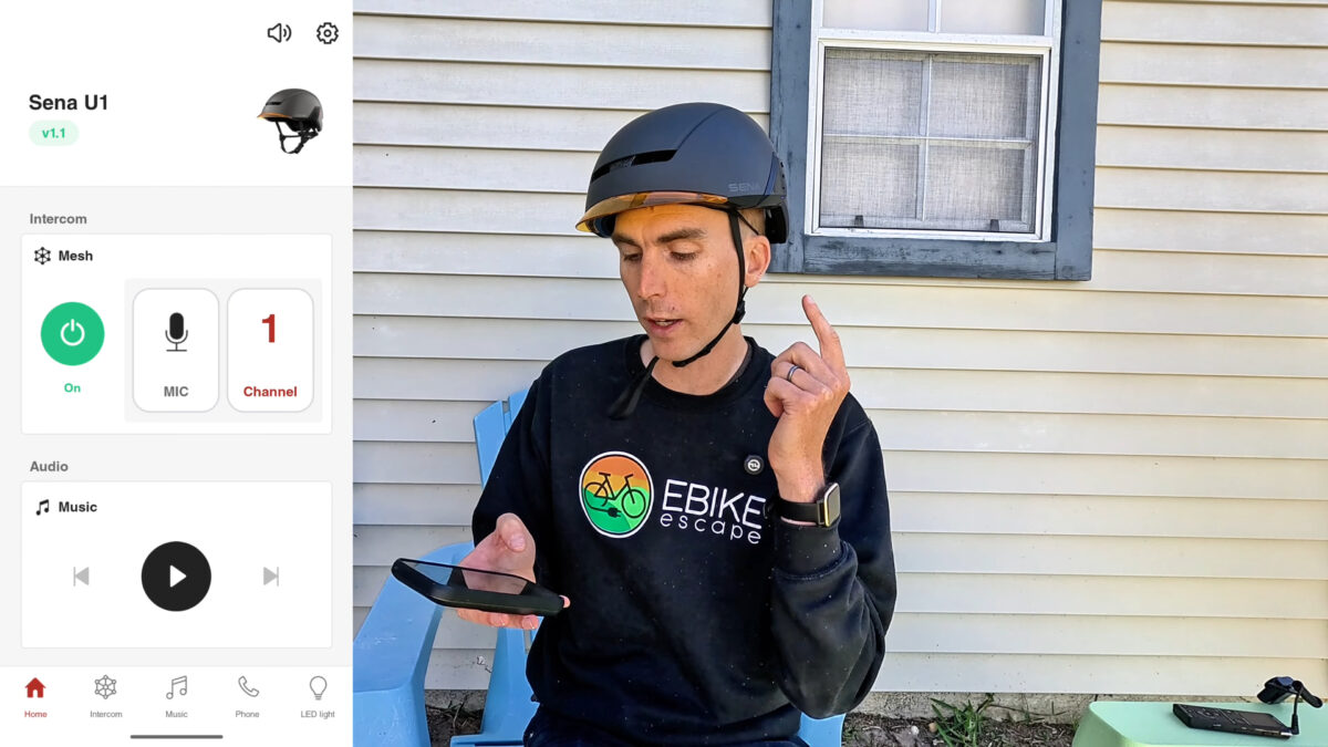 App Integration for the Sena U1 Helmet