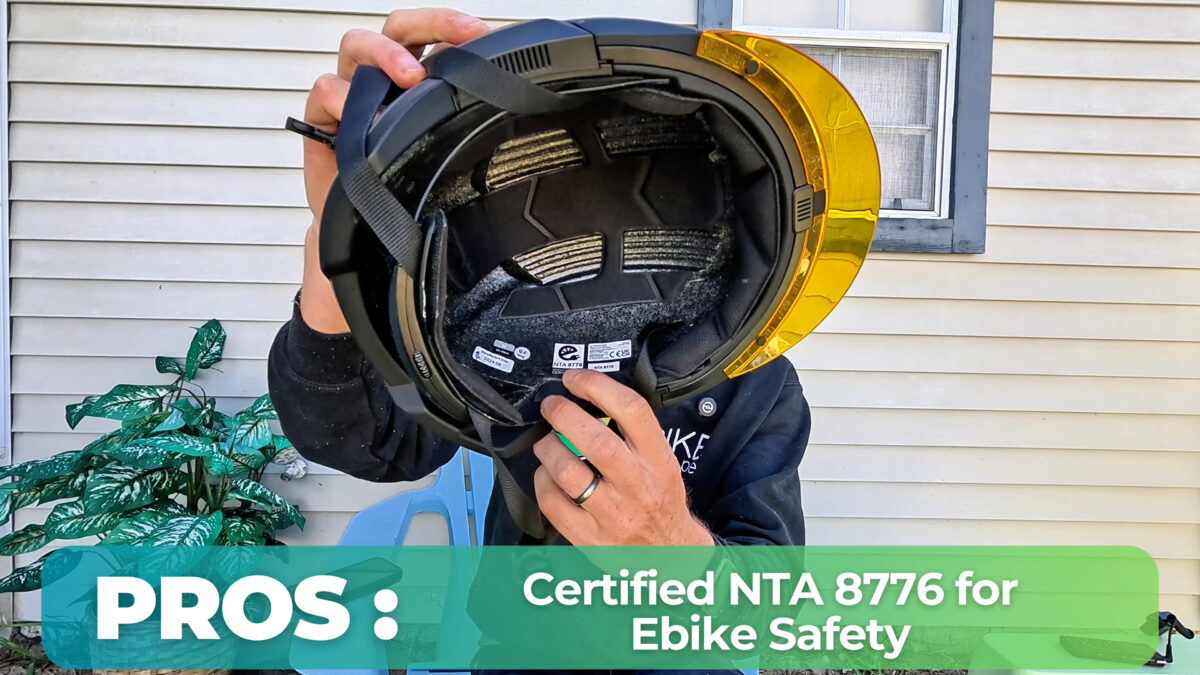 NTA8776 Safety Rating on the Sena U1 Helmet
