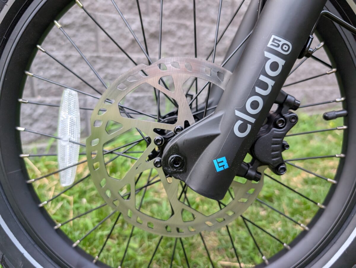 Star Union 2-Piston Hydraulic Disc Brakes on the Lectric XP Trike 2
