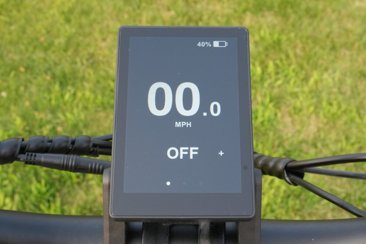 TFT Display on the Lectric XP 4, Main Screen