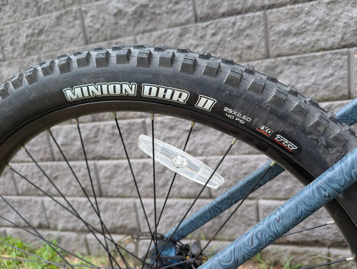 Maxxis Minion DHF Tubeless Tires on the Ride1Up TrailRush