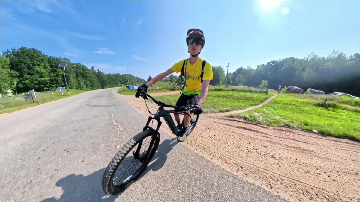 Ryan riding the Ride1Up TrailRush