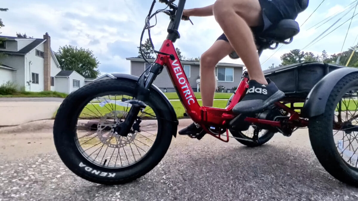 Ryan on the Velotric Triker