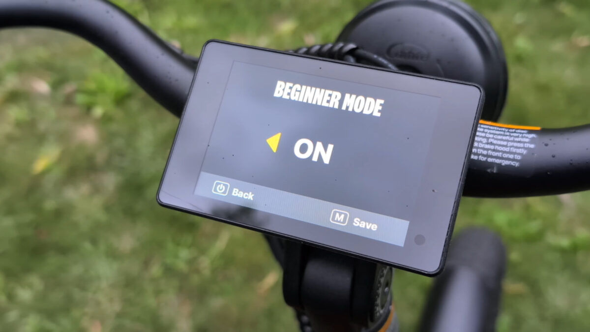 Beginner mode on the Velotric Triker