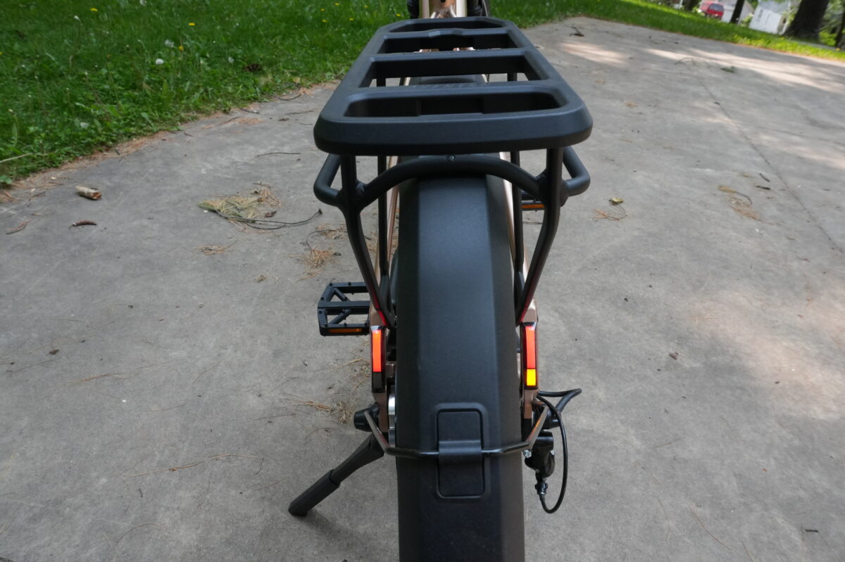 Seatstay Integrated Rear Lighting on the Aventon Level 3