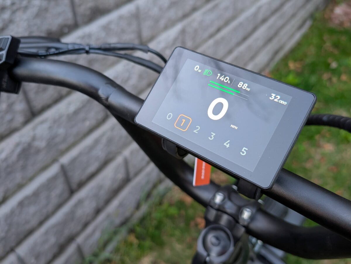 Full color LCD display on the RadRunner Max