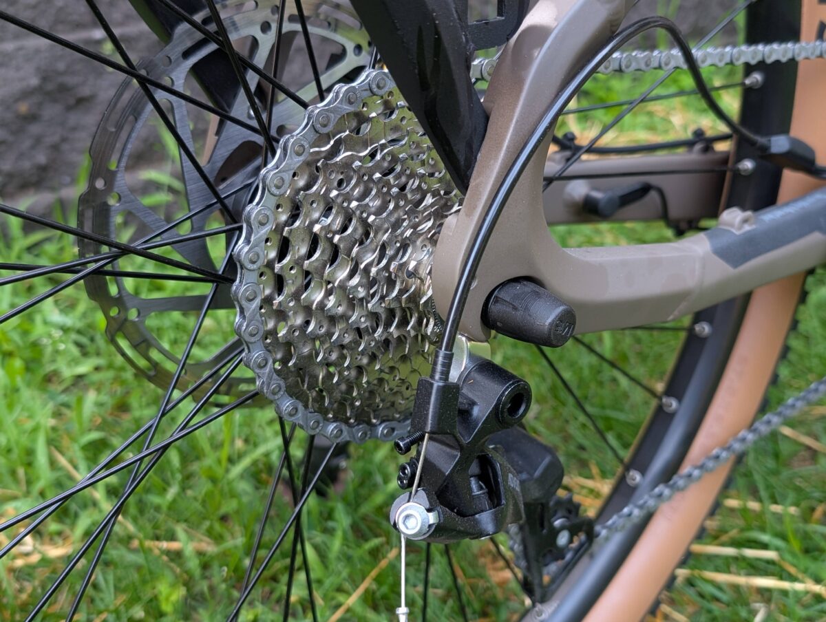 Shimano Alivio Cassette | 9-speed microSHIFT Advent Derailleur on the Prodigy V2
