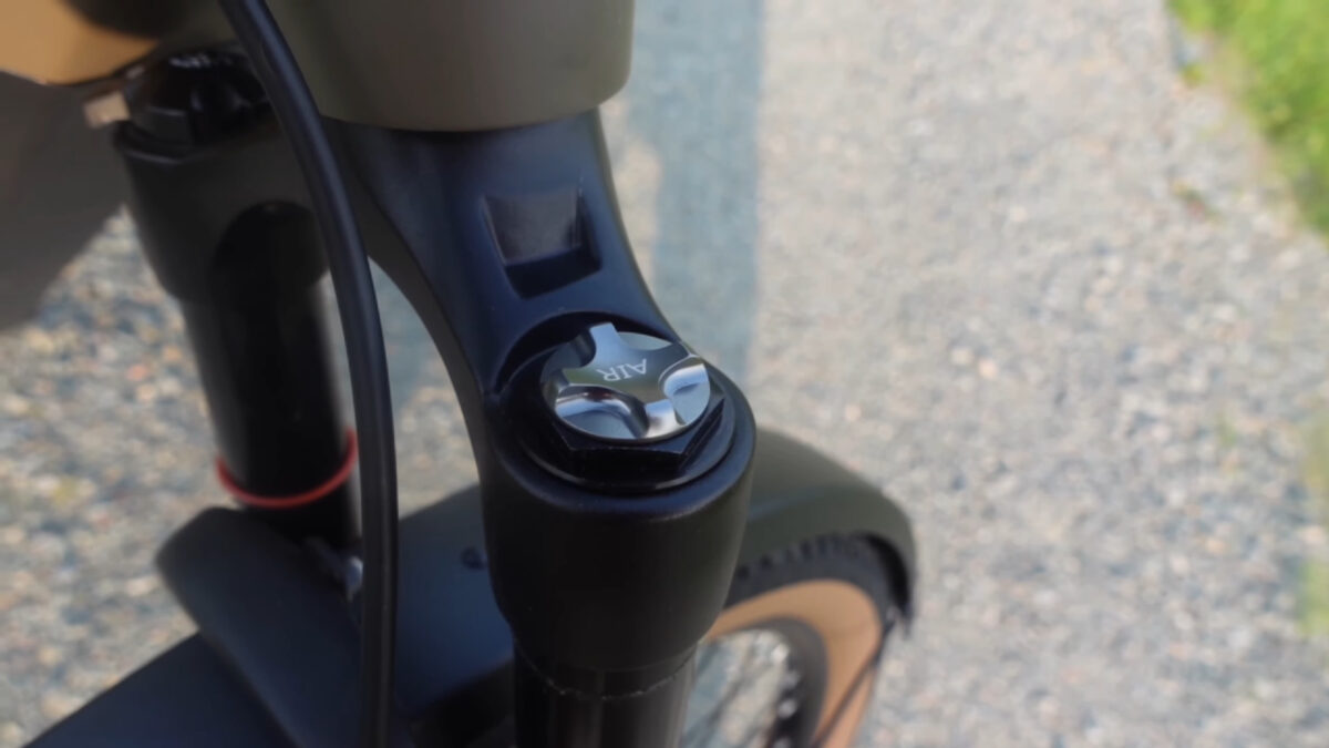 Air Knob on the Prodigy V2's Suspension Fork