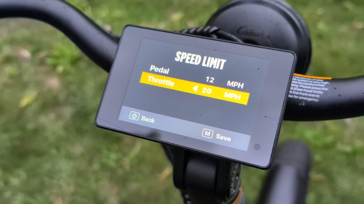 Speed Limit on the Velotric Triker