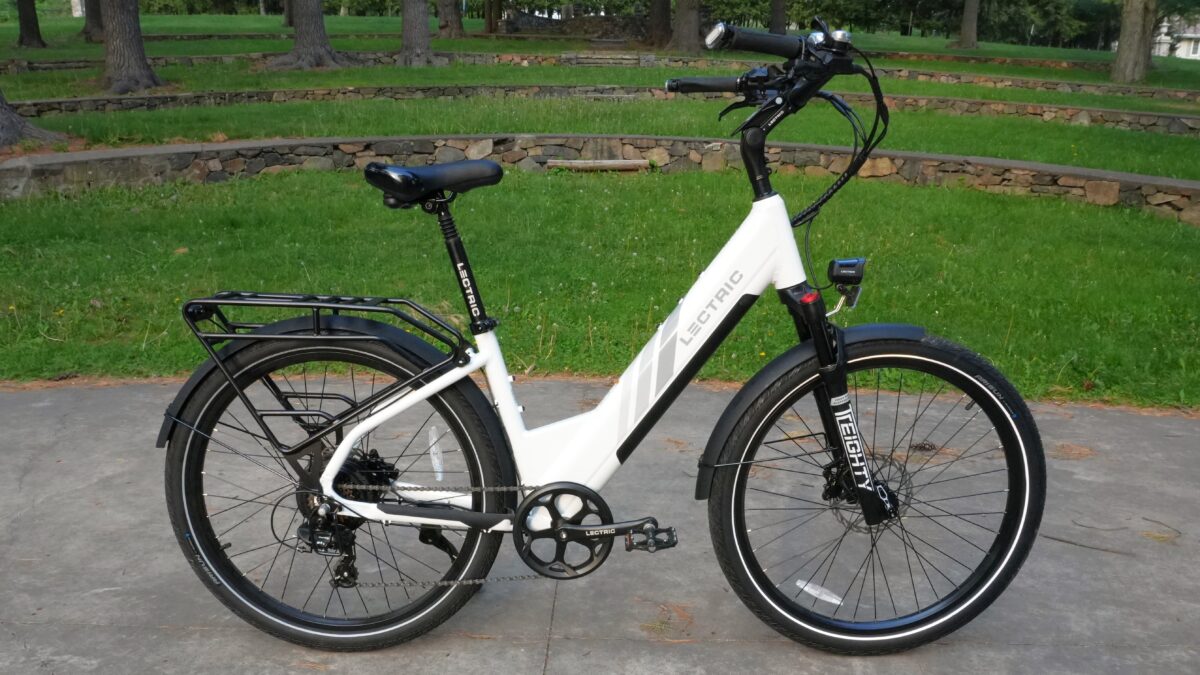 Lectric XPress 500 Step-Thru with Optional Fenders and Rack