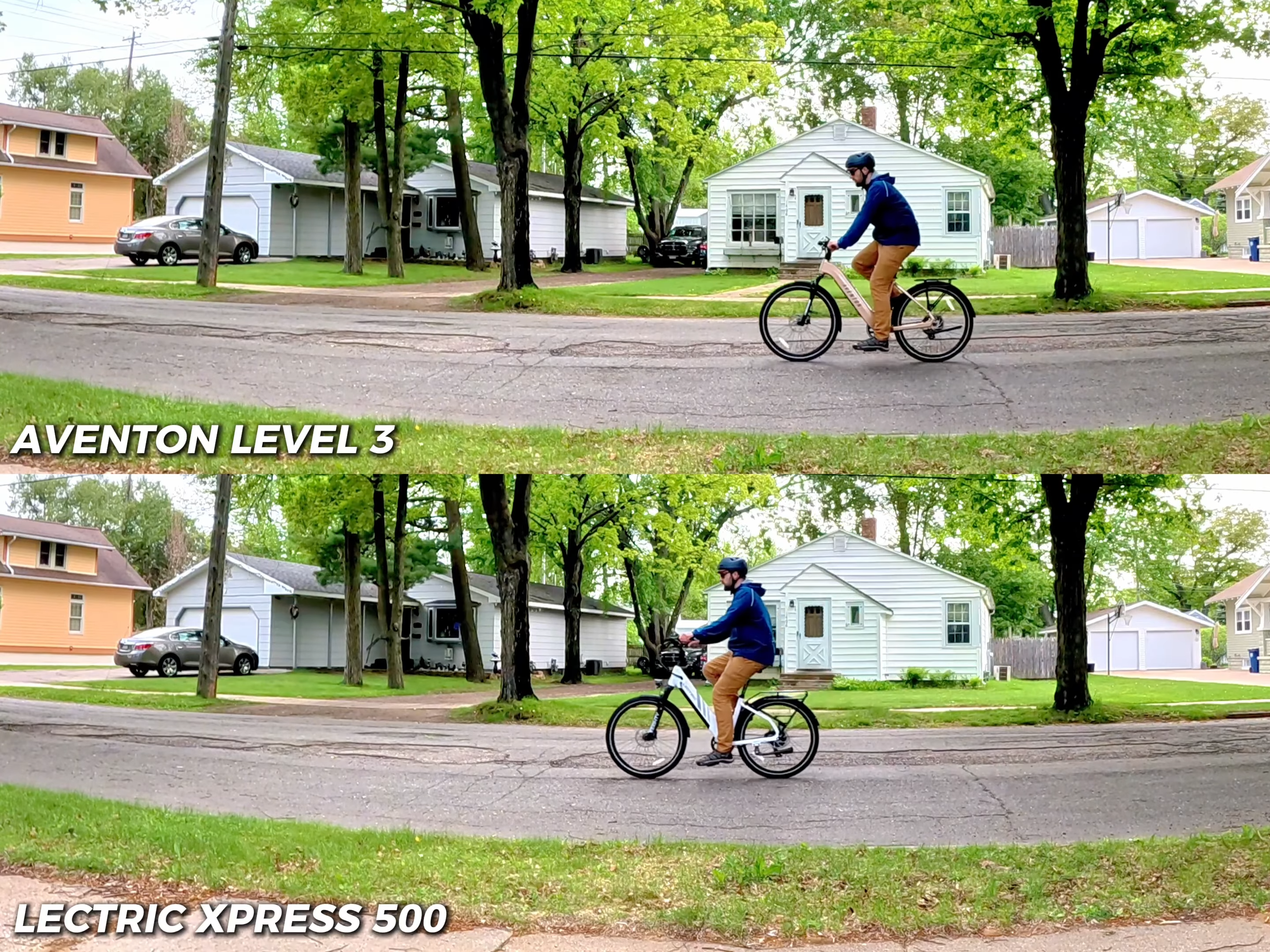 Lectric XPress vs Aventon Level 3 Throttle Acceleration Comparison
