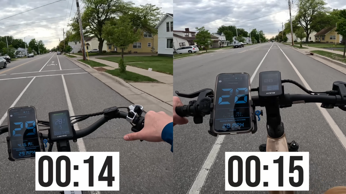 XPress 500 vs Level 3 Acceleration to 28 mph Results
