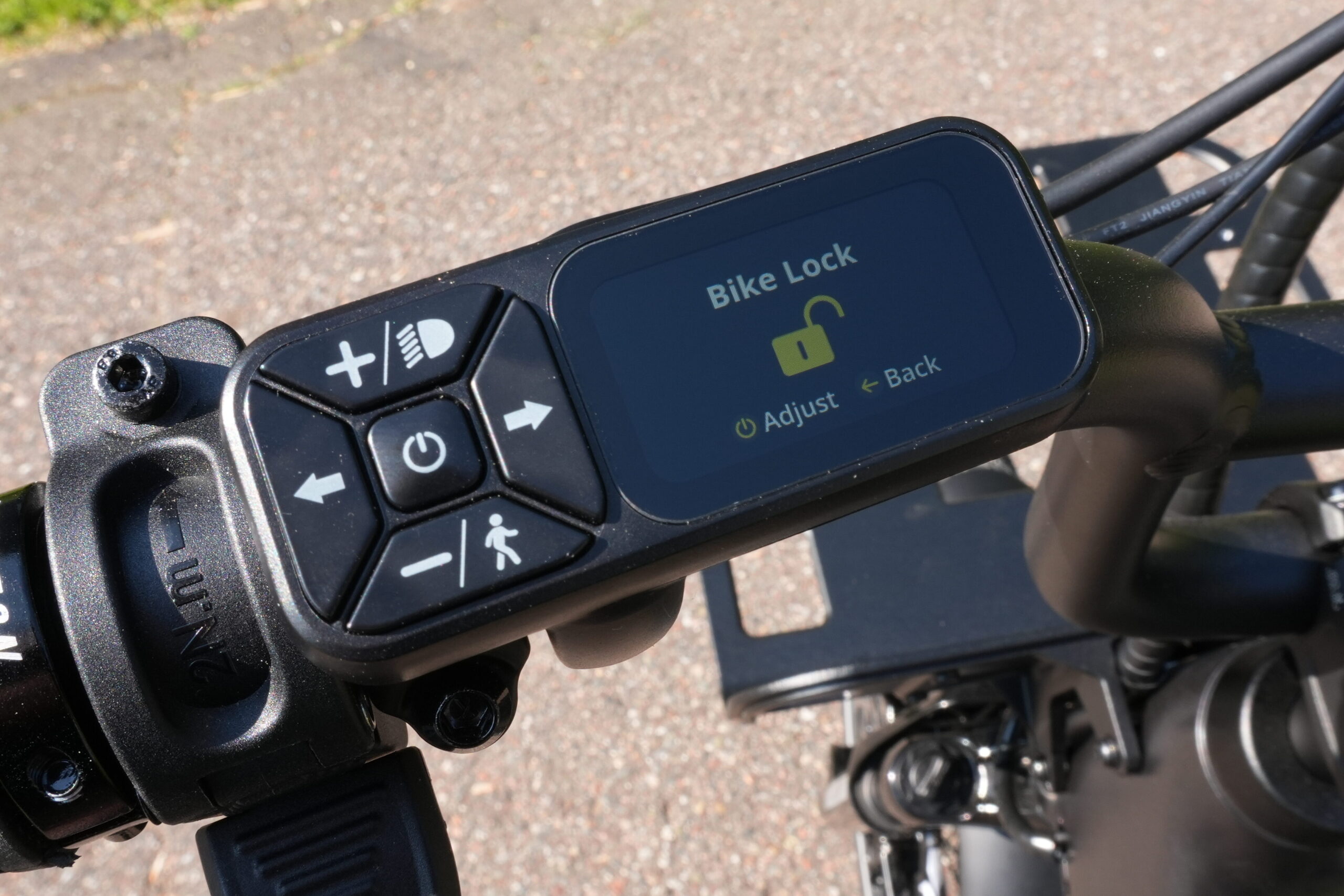 Aventon Bike Lock Screen