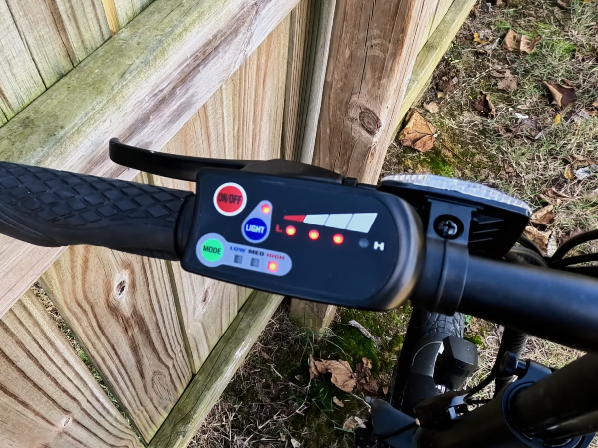 Controls/Display on the Walmart Concord Urbanfold