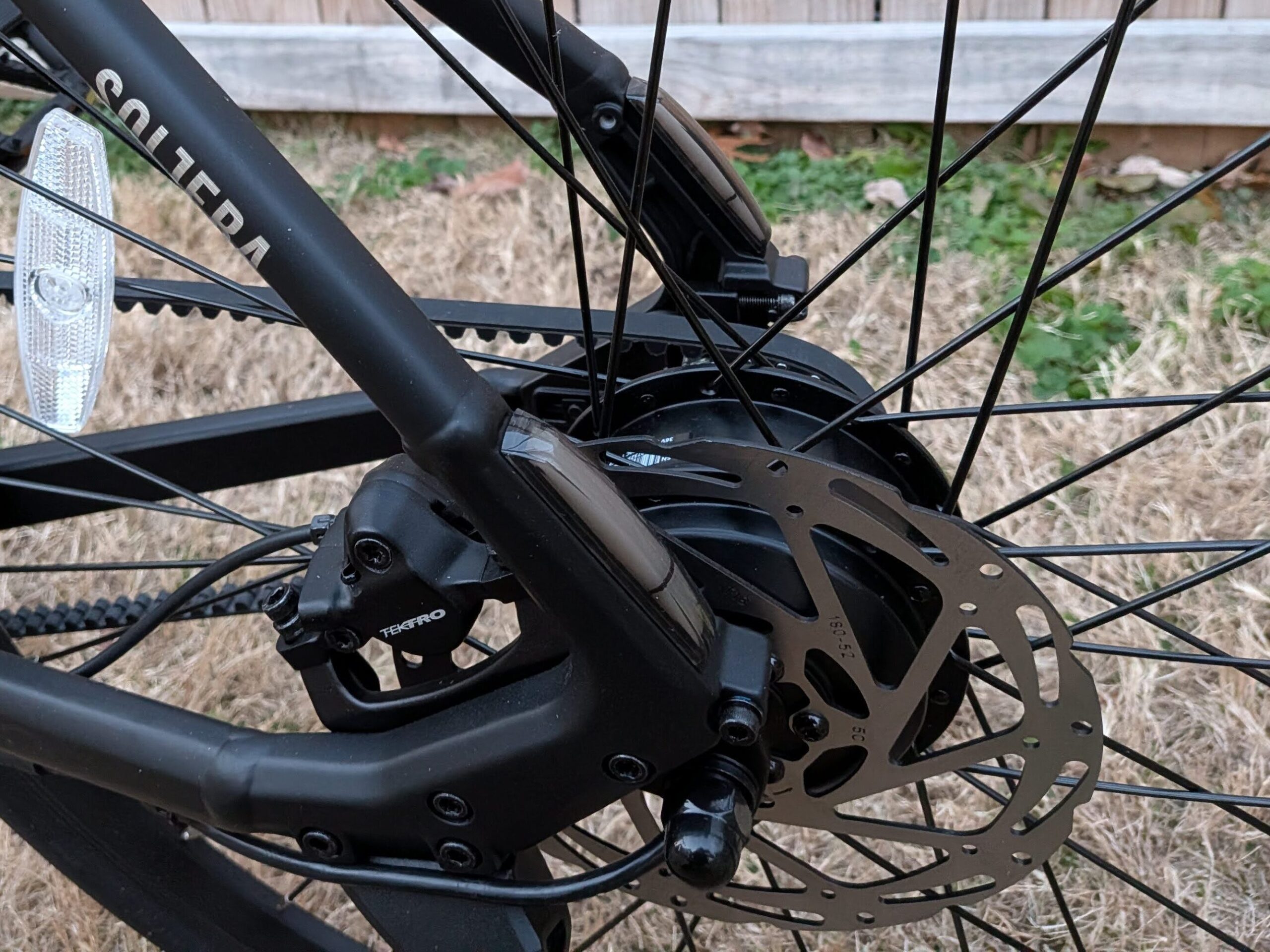 Blacked Out Light Covers on the Aventon Soltera 3 ADV