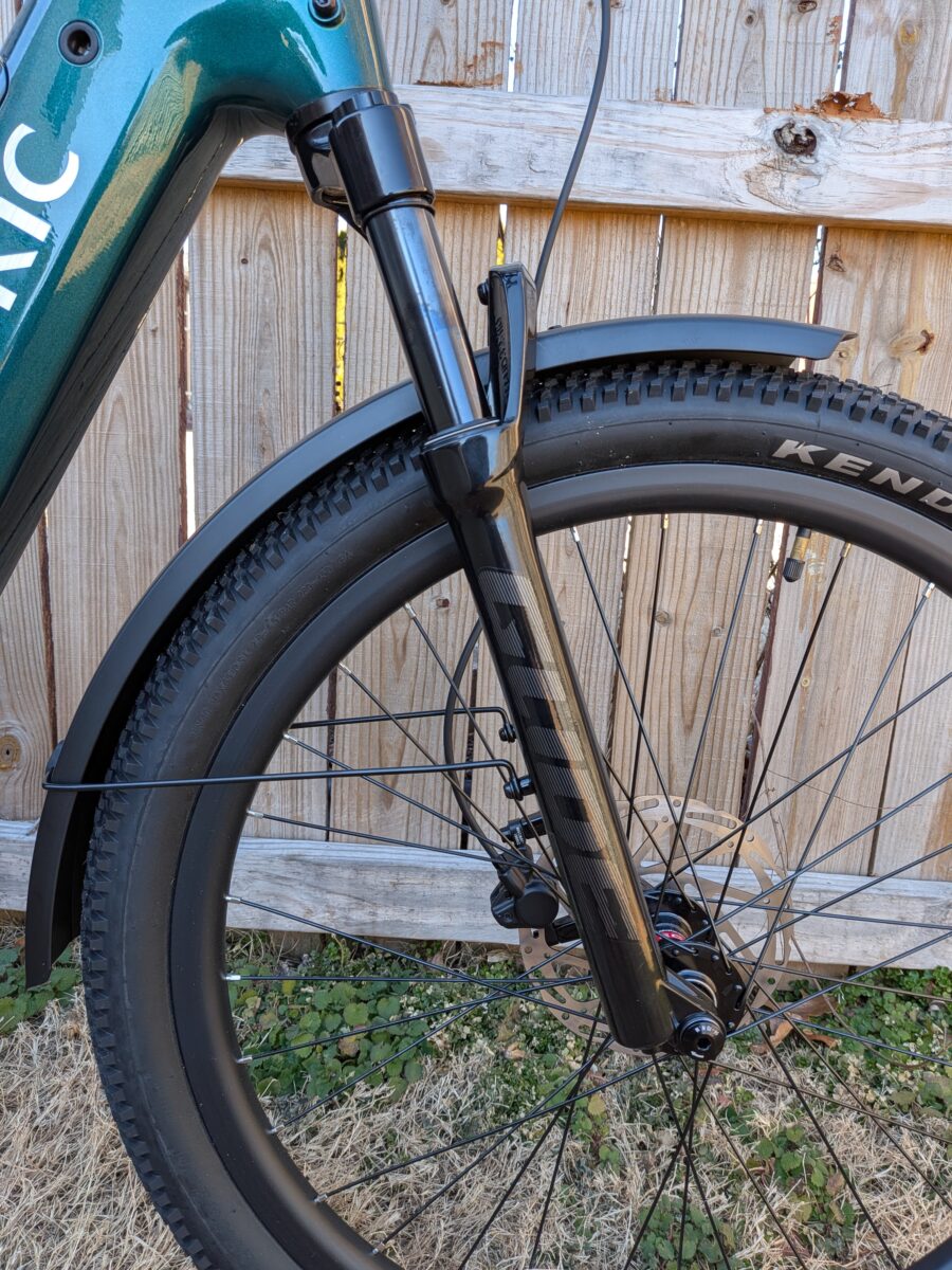 80mm Travel Air Fork On The Velotric Discover 3