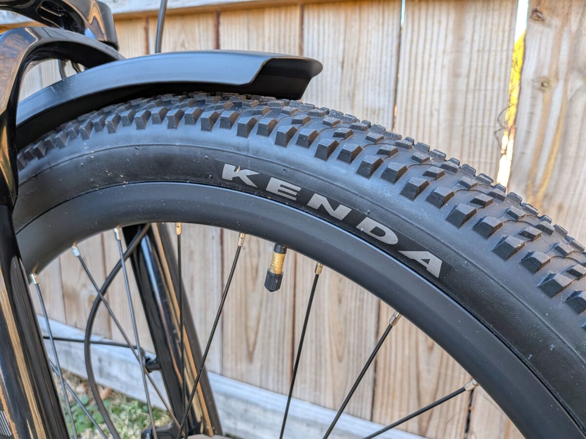 Kenda 27.5 X 2.4-inch Mixed Terrain Tires on the Discover 3 From Velotric