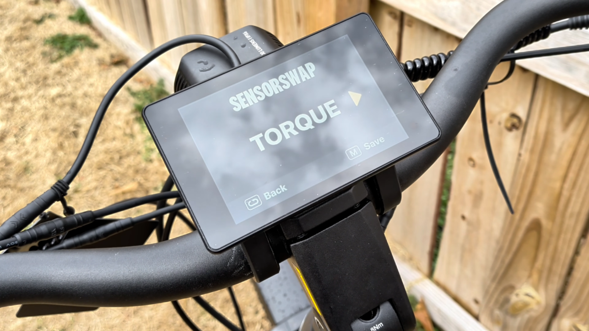 Torque Sensor selected on the Discover 3 from Velotric