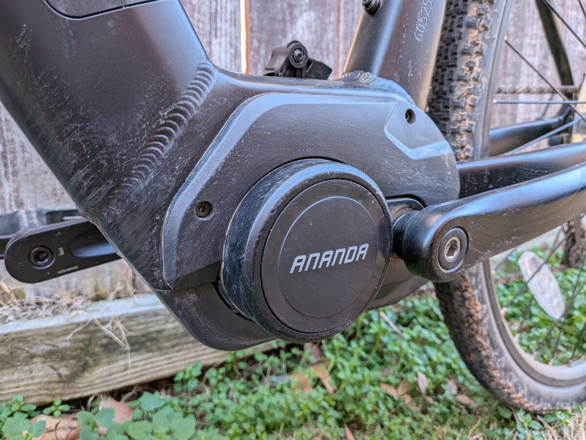 350W Ananda Mid Drive motor on the Ozark Trail G.2 Rebel+ Gravel Ebike