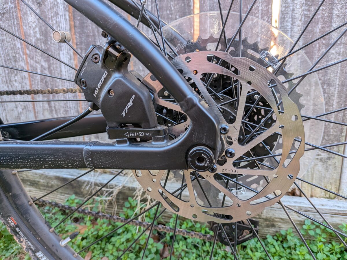 Rear TRP Cable-Actuated Hydraulic Disc Brakes on the Ozark Trail G.2 Rebel+