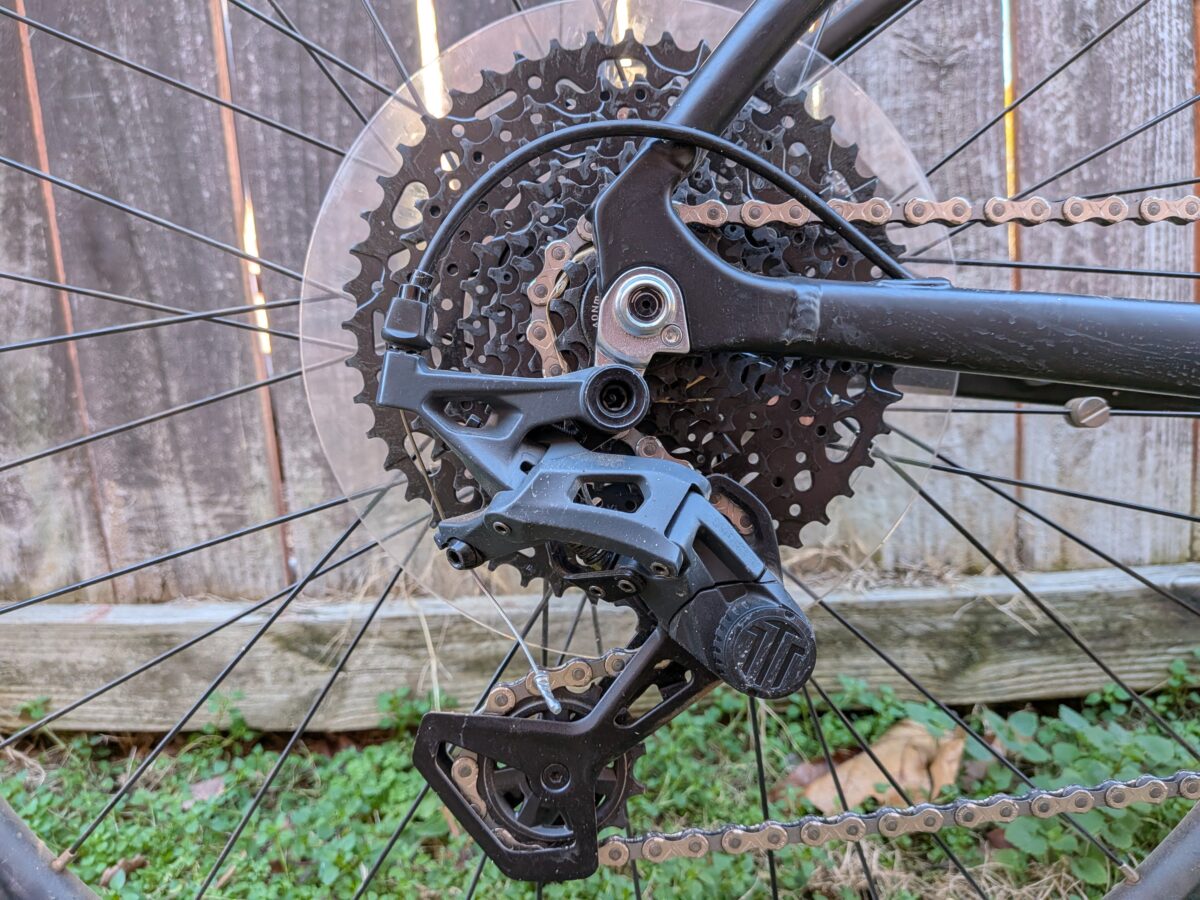 microSHIFT Sword Derailleur on the Ozark Trail G.2 Rebel+