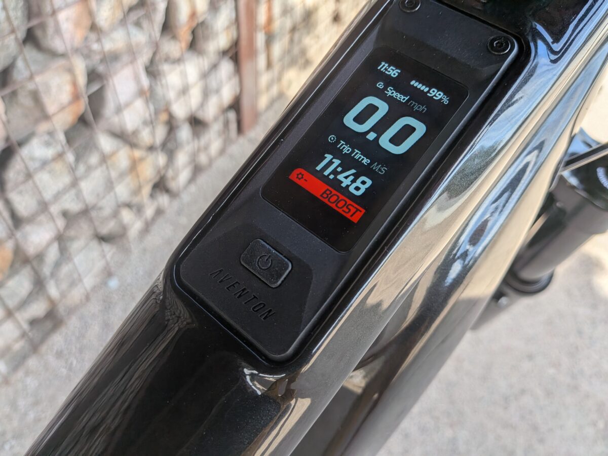 Top-Tube Integrated Touch Screen Display on the Aventon Current