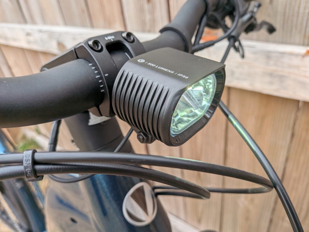 500 Lumen Headlight on the Velotric Summit 2