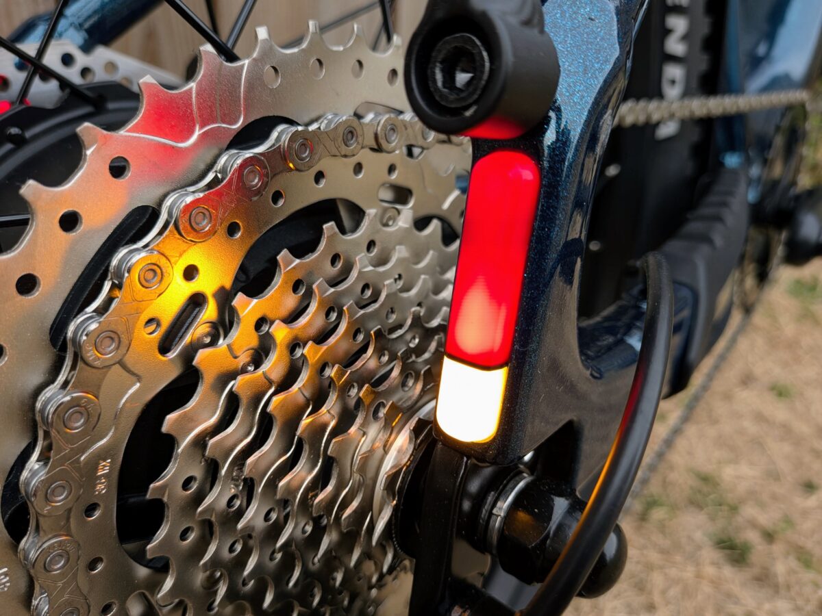 Seat Stay Rear Lighting on the Velotric Summit 2